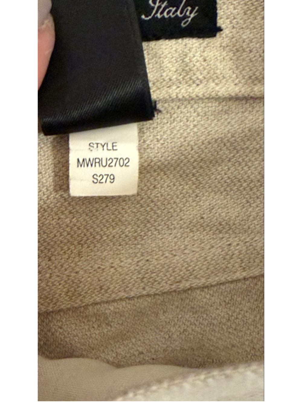 Vtg Y2K Claiborne Mens Linen Cotton Blend Pants Beige Straight Leg Sz 36x32 - Picture 5 of 7